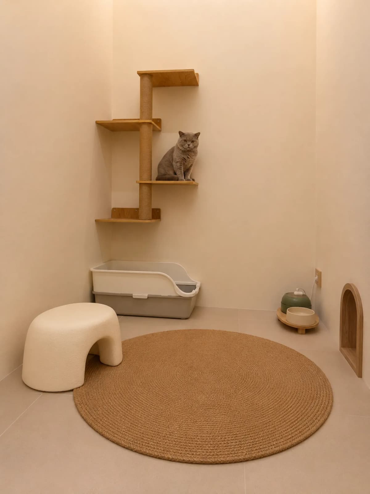 Terrace Room — spacious premium cat boarding room